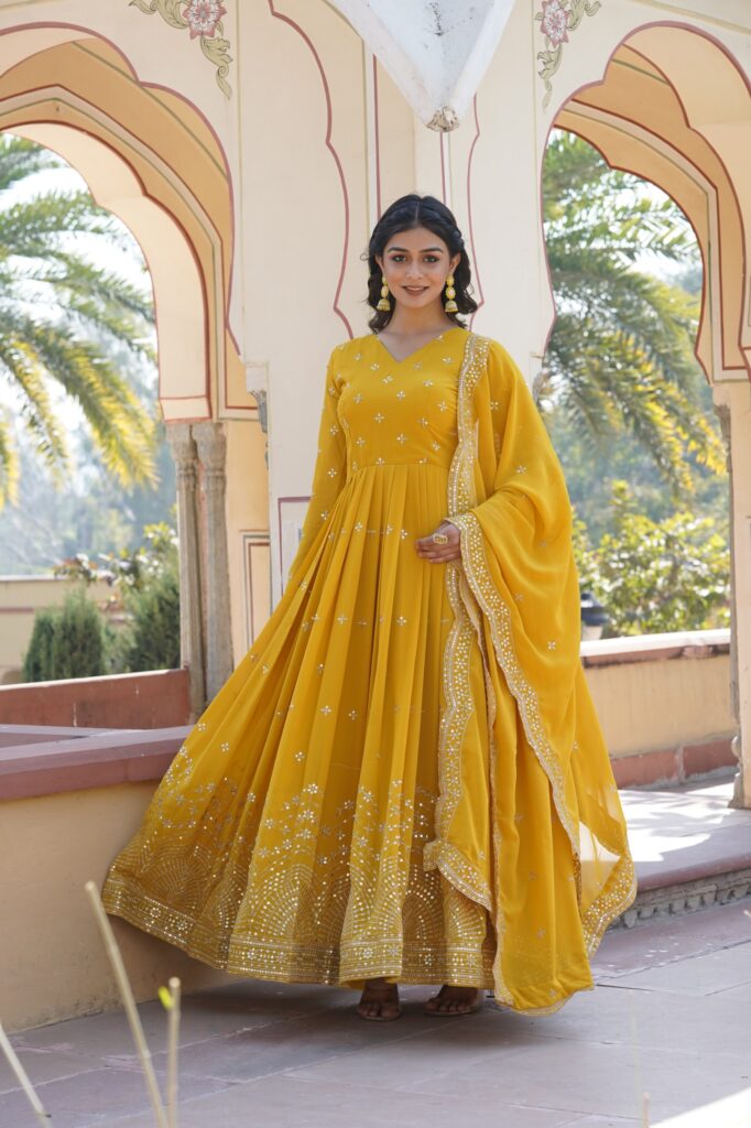 Yellow Haldi Dress