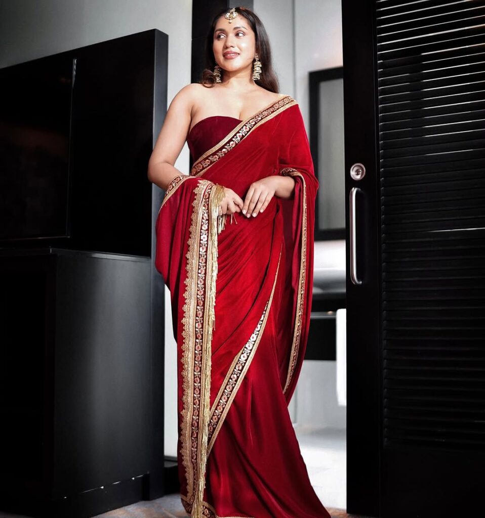 Velvet Saree
