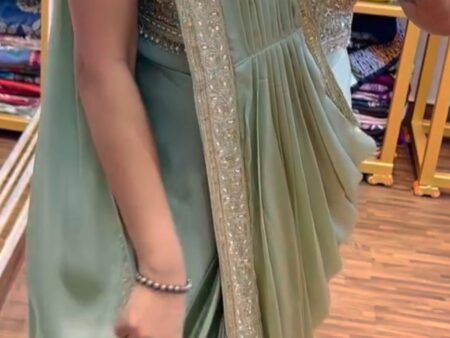 Ready to Wear Saree with Embroidery Blouse