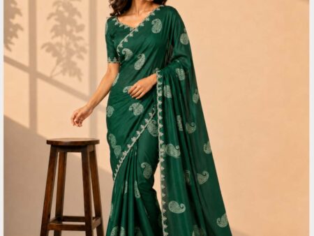 Mustard Soft Raw Silk Bandhej Gold Zariwork Saree With Matching Blouse Piece