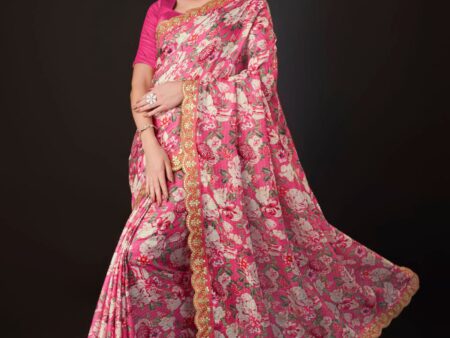 Evergreen Floral Pattern Saree