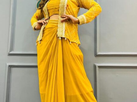 Party Wear Koti with Dhoti Style Sarara