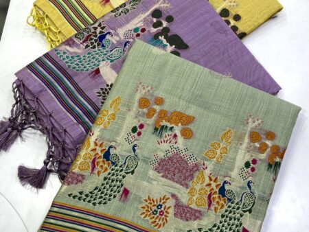 Munga Cotton Saree Weaving Design