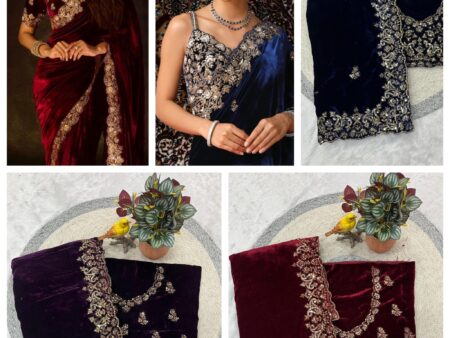 Designer Winter Saree