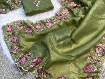 New Arrival Fancy Work Saree