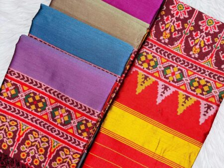 Premium Pure Patola Silk Double Ikkat Saree