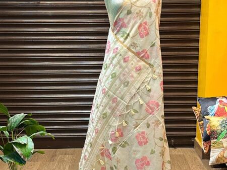 Chanderi Cotton Jamdani Design Saree