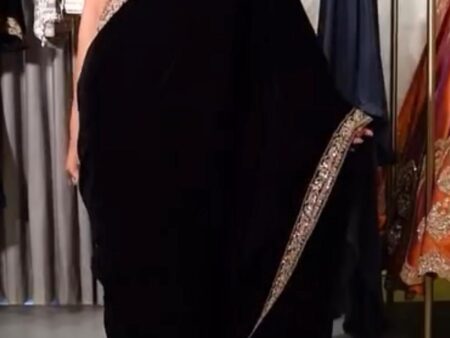 RV Creation Velvet Designer Saree Winter