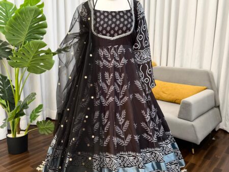 Elegant 3-Piece Anarkali Set with Dupatta