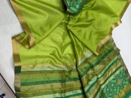 Patola Geometrical Saree Pure Silk Feel