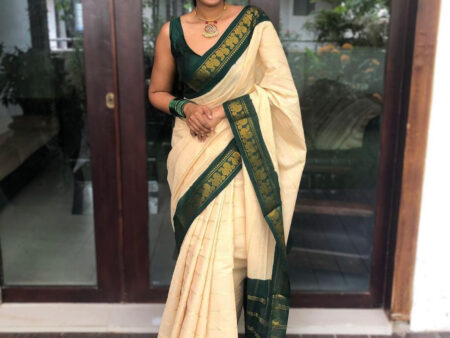 Admirable Off White Soft Silk Saree With Angelic Blouse Piece