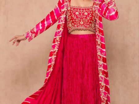 Party Wear Shrug Lehenga